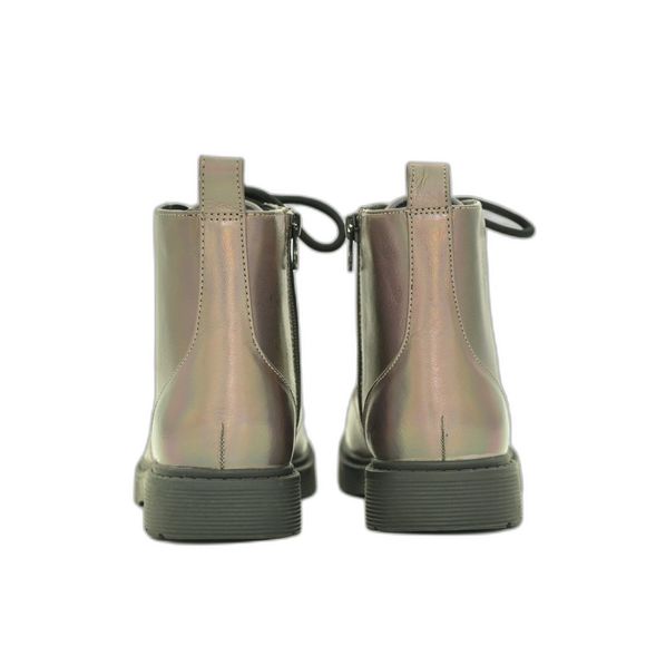 Art Class Girls Side Zipper Dark Color Rainbow Boots Size 4 - Picture 4 of 6